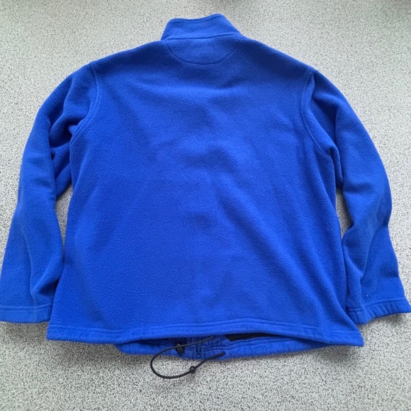 VTG Lands End USA Polartec Fleece Jacket L TALL Full Zip Polartec Outdoor Blue - Picture 3 of 10